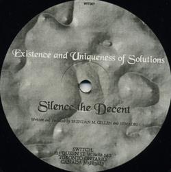 Download Existence And Uniqueness Of Solutions - Silence The Decent