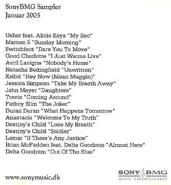 Download Various - SonyBMG Sampler Januar 2005