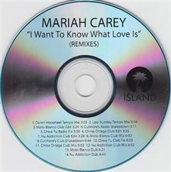 Download Mariah Carey - I Want To Know What Love Is Remixes