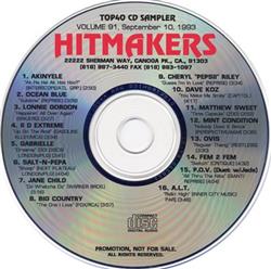 Download Various - Hitmakers Top40 CD Sampler Vol 91 September 10 1993