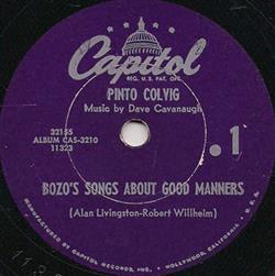 Download Pinto Colvig - Bozos Songs About Good Manners