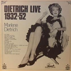 Download Marlene Dietrich - Dietrich Live 1932 1952