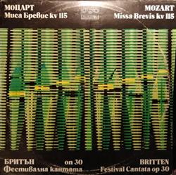 Download Teodor Moussev - Mozart Missa Brevis kv 115 Britten Festival Cantata op 30