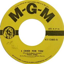 Download Peggy King - I Cried For You