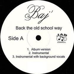 Download Baj - Back The Old School Way